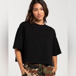 NWT - FOX Woodmark Women's Oversized Crop Tee - Size M